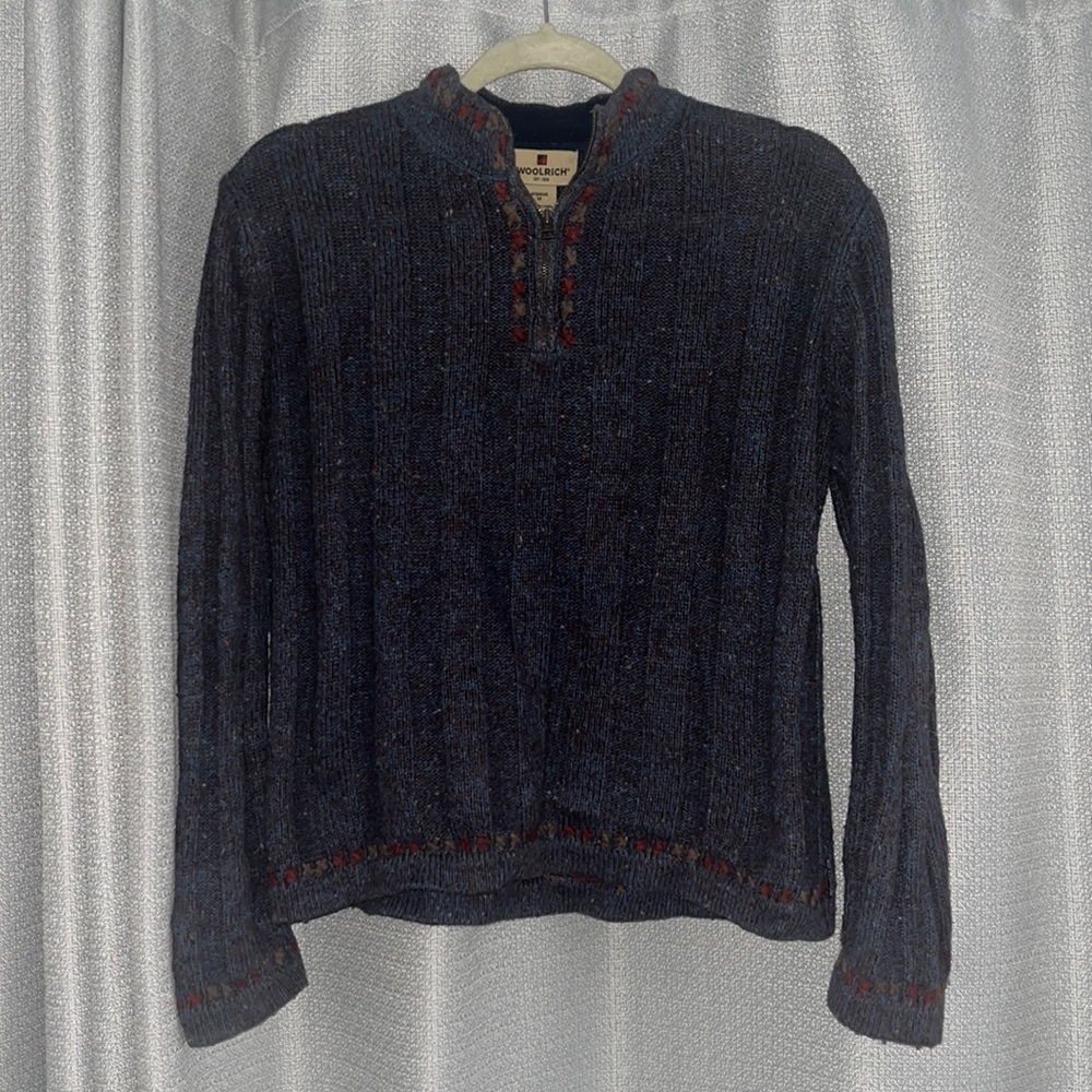 Vintage woolrich quarter zip. Size medium. Worn but in great condition